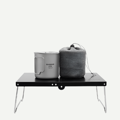 Table Camping - PicnicFold™ - Noir - Oublie pas ton Casse - Croûte