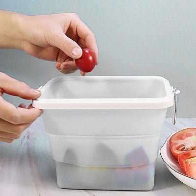 Boite conservation alimentaire - NewSiliconeLunchBox™ - Blanc - Oublie pas ton Casse - Croûte