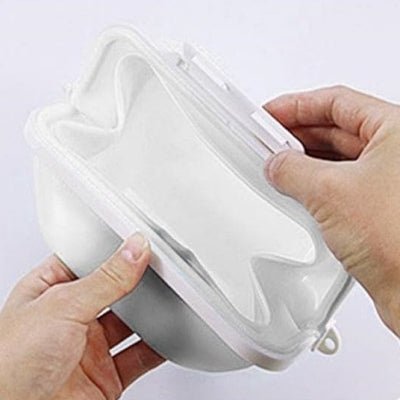 Boite conservation alimentaire - NewSiliconeLunchBox™ - Blanc - Oublie pas ton Casse - Croûte