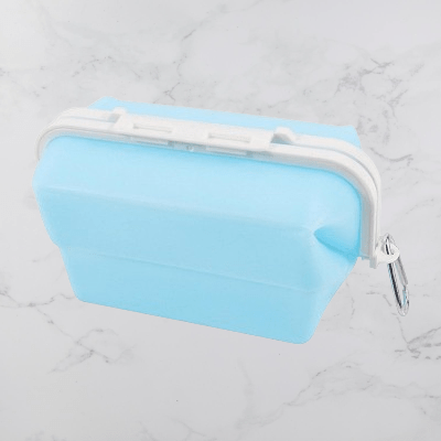 Boite conservation alimentaire - NewSiliconeLunchBox™ - Bleu - Oublie pas ton Casse - Croûte