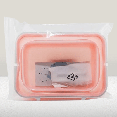 Boite conservation alimentaire - NewSiliconeLunchBox™ - Rose - Oublie pas ton Casse - Croûte