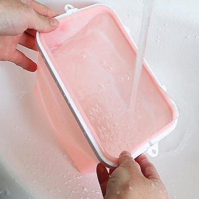 Boite conservation alimentaire - NewSiliconeLunchBox™ - Rose - Oublie pas ton Casse - Croûte