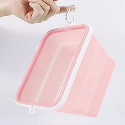 Boite conservation alimentaire - NewSiliconeLunchBox™ - Rose - Oublie pas ton Casse - Croûte