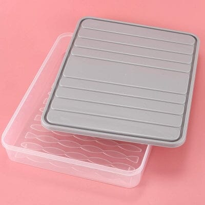 Boîte de rangement - FoodSaverBox™ - Carré gris - Oublie pas ton Casse - Croûte