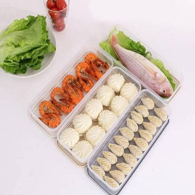 Boîte de rangement - FoodSaverBox™ - Rectangle blanc - Oublie pas ton Casse - Croûte