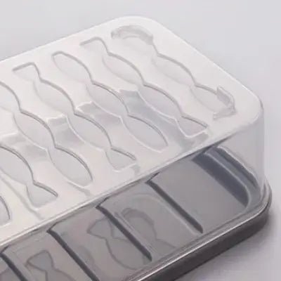 Boîte de rangement - FoodSaverBox™ - Rectangle Gris - Oublie pas ton Casse - Croûte