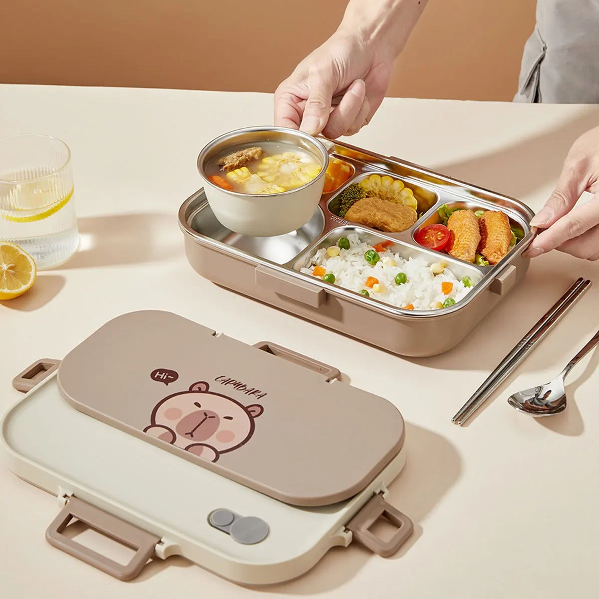 boite repas animal capybara isotherme