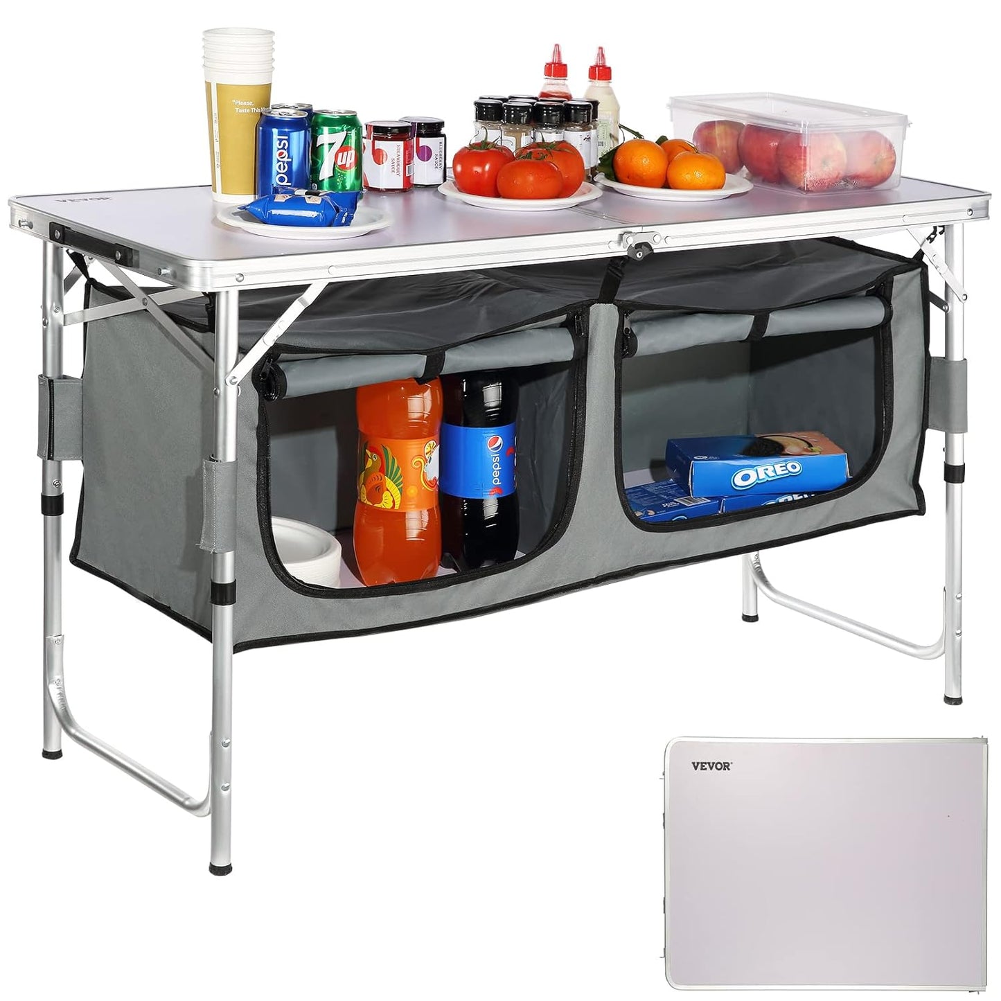 Cuisine Camping - EasyCookStation™ - Argent - Oublie pas ton Casse - Croûte