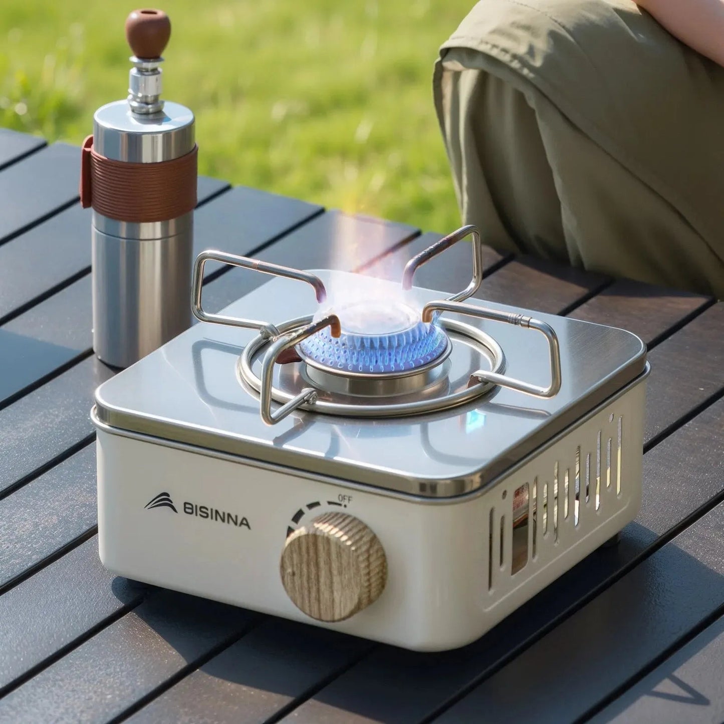 Cuisinière - MiniGasPortable™ - Blanc - Oublie pas ton Casse - Croûte