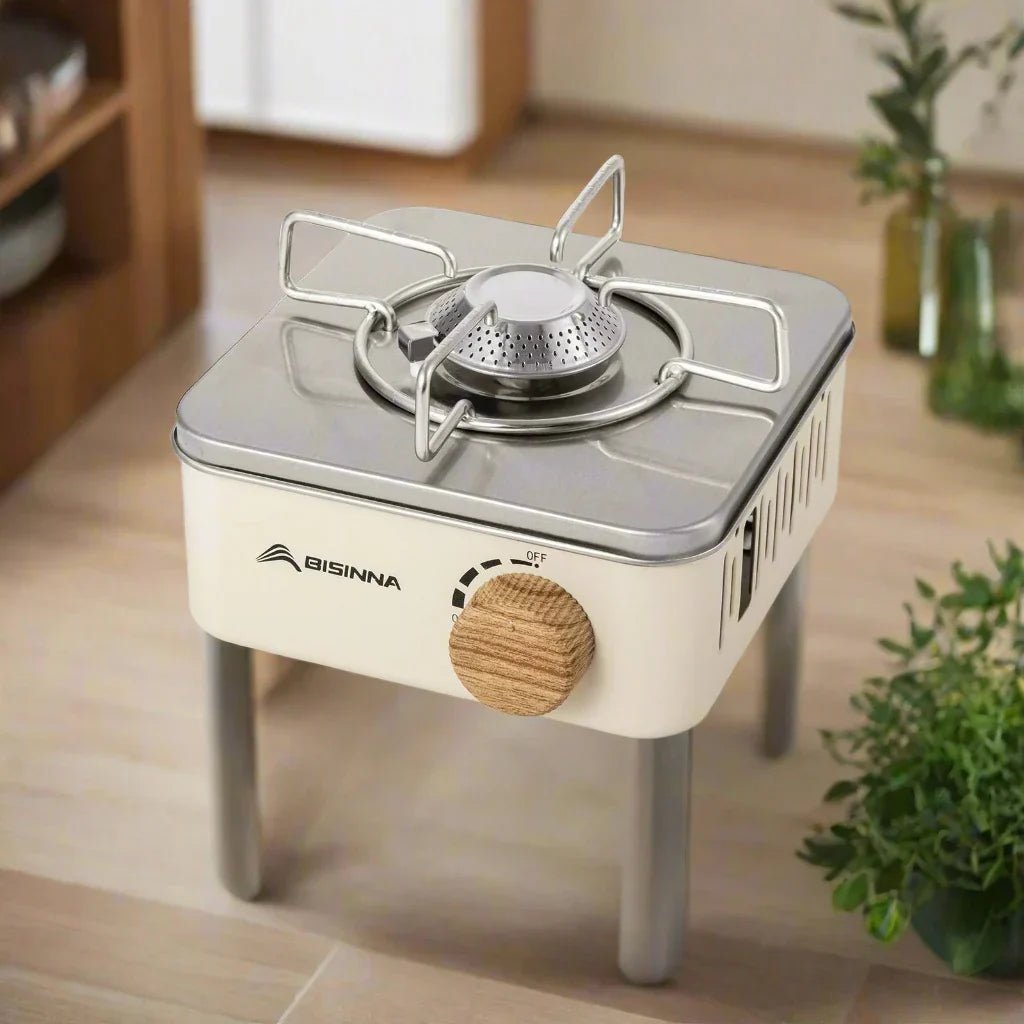 Cuisinière - MiniGasPortable™ - Blanc - Oublie pas ton Casse - Croûte