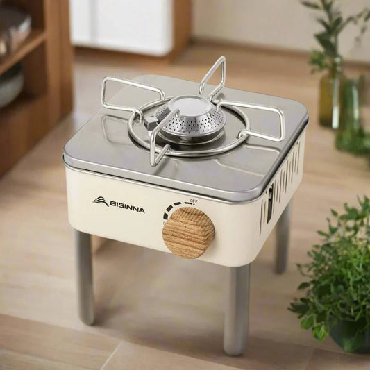 Cuisinière - MiniGasPortable™ - Blanc - Oublie pas ton Casse - Croûte
