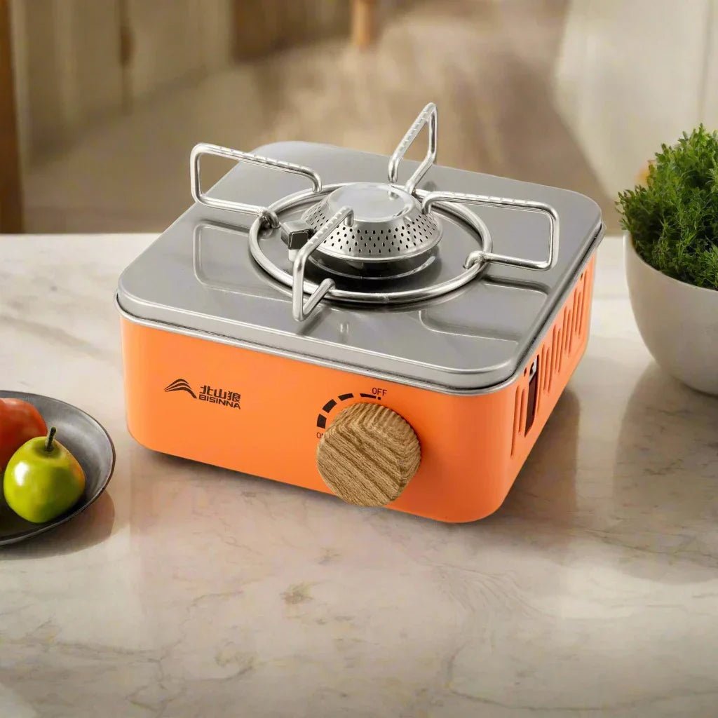 Cuisinière - MiniGasPortable™ - Orange - Oublie pas ton Casse - Croûte
