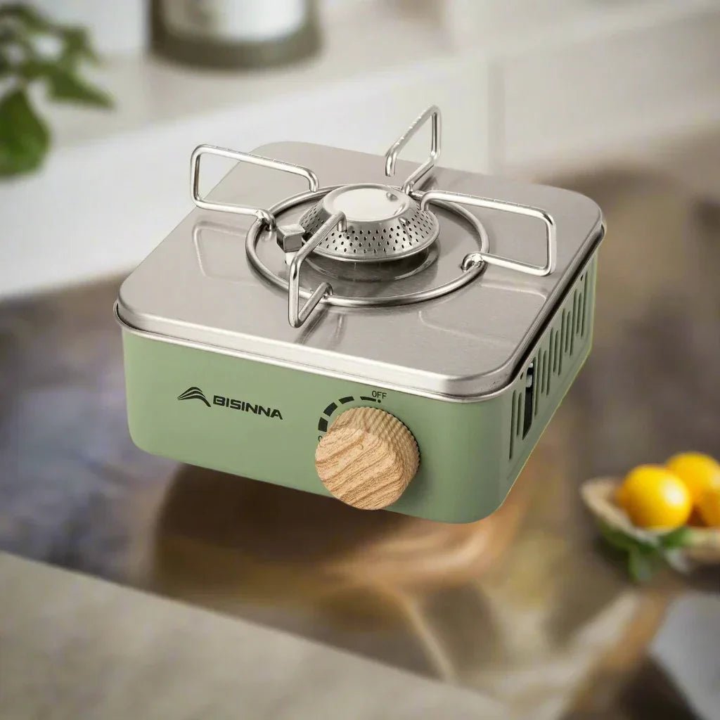 Cuisinière - MiniGasPortable™ - Vert - Oublie pas ton Casse - Croûte