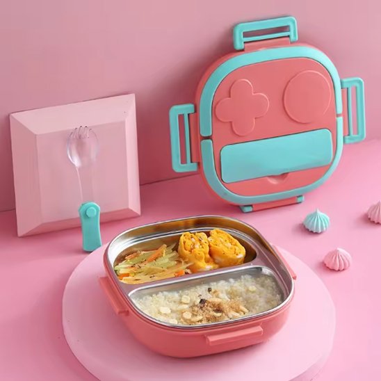 Lunch box enfant | Étanche compartimentée - Oublie pas ton Casse - Croûte