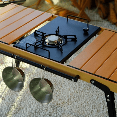 Réchaud à gaz camping - CampGasStove™ - Noir - Oublie pas ton Casse - Croûte