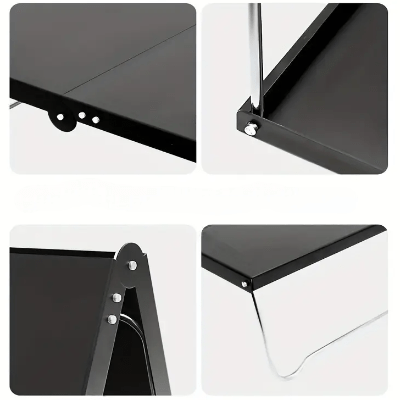 Table Camping - PicnicFold™ - Noir - Oublie pas ton Casse - Croûte