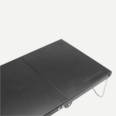 Table Camping - PicnicFold™ - Noir - Oublie pas ton Casse - Croûte